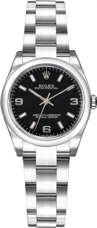 Rolex Oyster Perpetual 26 Black Dial 369 Number m176200